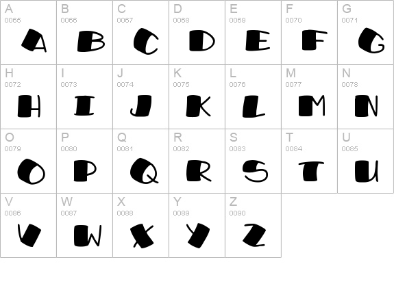 Sushi Roll
 uppercase A-Z preview