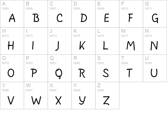 SusiScript Bold uppercase A-Z preview