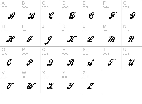 Sweden Condensed Bold uppercase A-Z preview