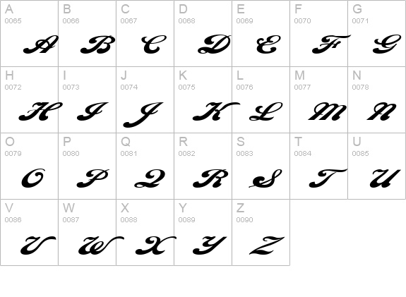 Sweden Extended Normal uppercase A-Z preview