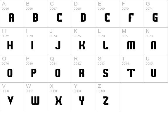 Sweden Funkis Straight uppercase A-Z preview
