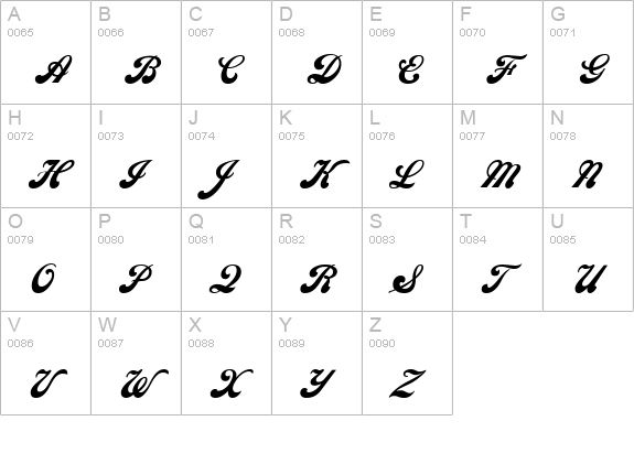 Sweden Normal uppercase A-Z preview