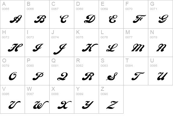 Sweden Wide Normal uppercase A-Z preview