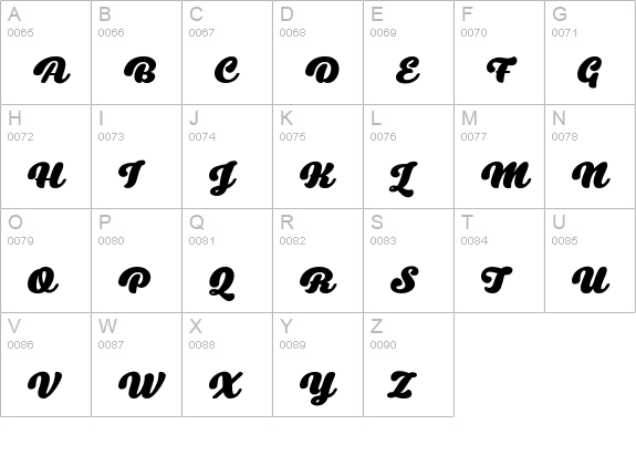 Swiftel Base DEMO DEMO uppercase A-Z preview