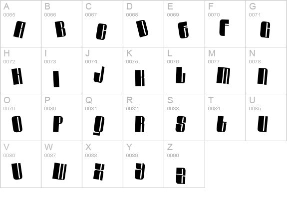 Swinger Casual uppercase A-Z preview