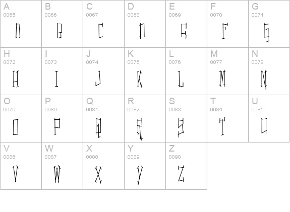 Switching and Effects uppercase A-Z preview