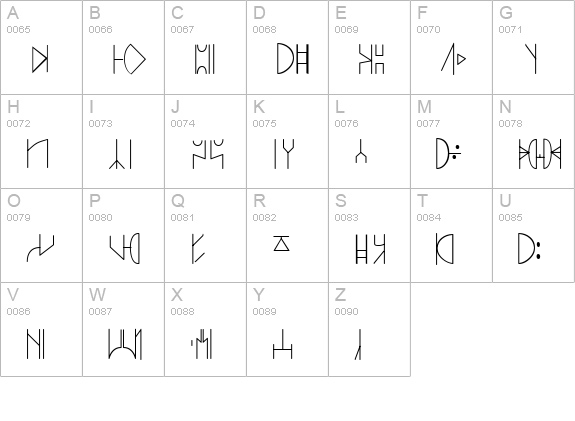 SWyavin4 uppercase A-Z preview
