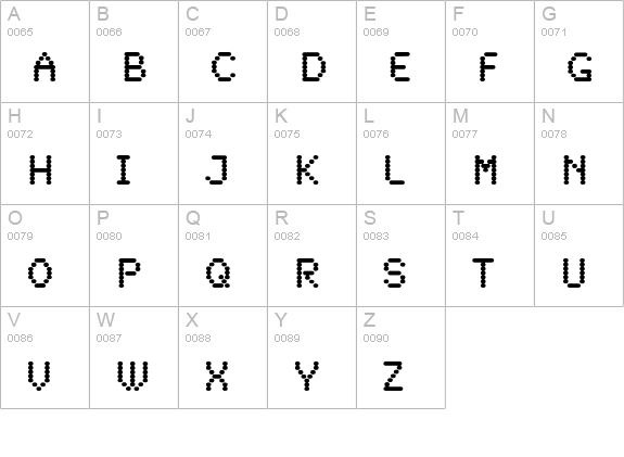 SynchroEF-Alternate uppercase A-Z preview