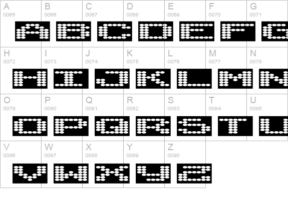 SyntheticSyncronism uppercase A-Z preview