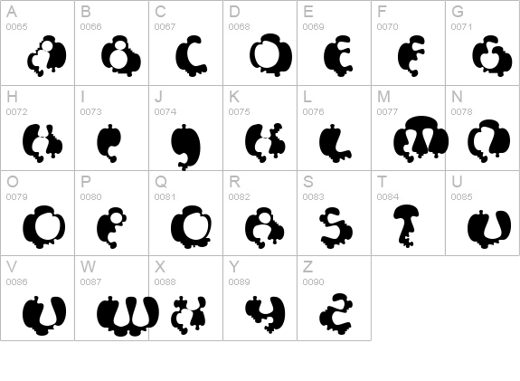 Syntosis uppercase A-Z preview