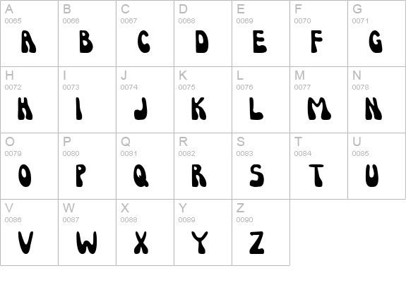 Syreeta uppercase A-Z preview
