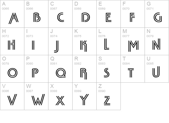 TabascoTwin-Regular uppercase A-Z preview