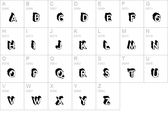 Taco Truck Militia uppercase A-Z preview
