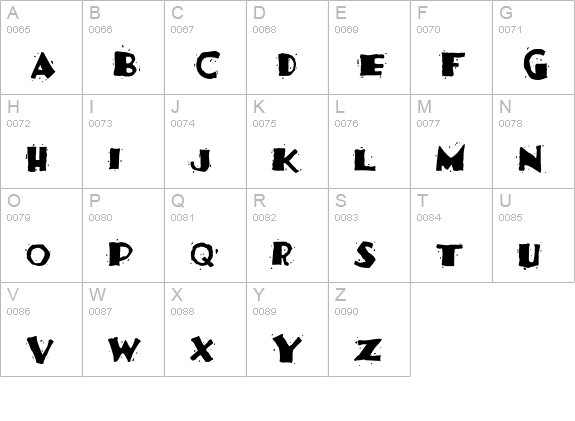 TacoFestiva uppercase A-Z preview