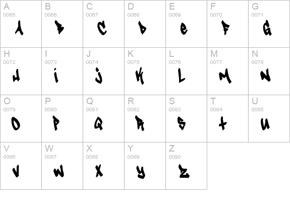 Tagster uppercase A-Z preview
