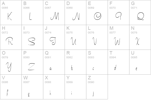 Tamarind uppercase A-Z preview