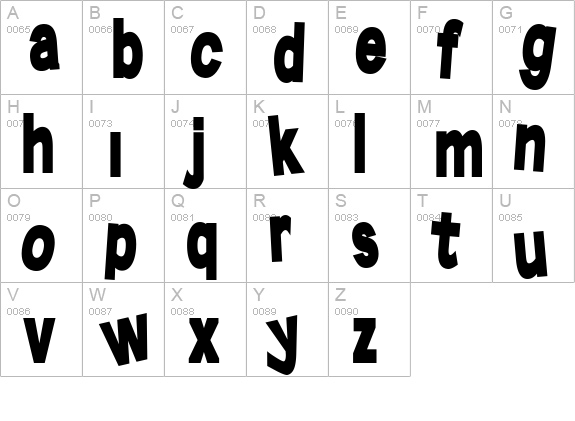 TangledUp uppercase A-Z preview