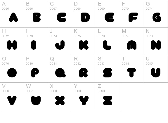 TANTOR uppercase A-Z preview