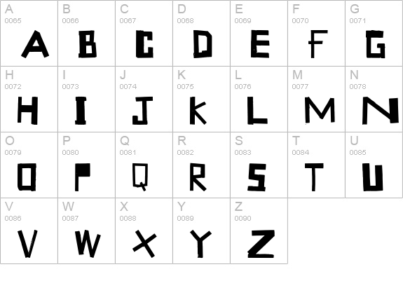 TapeType uppercase A-Z preview