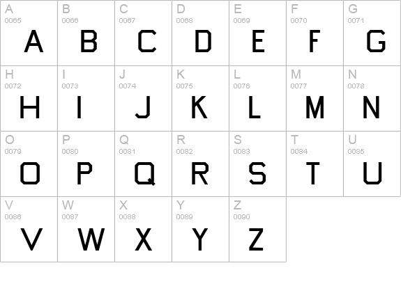 Tapeworm uppercase A-Z preview