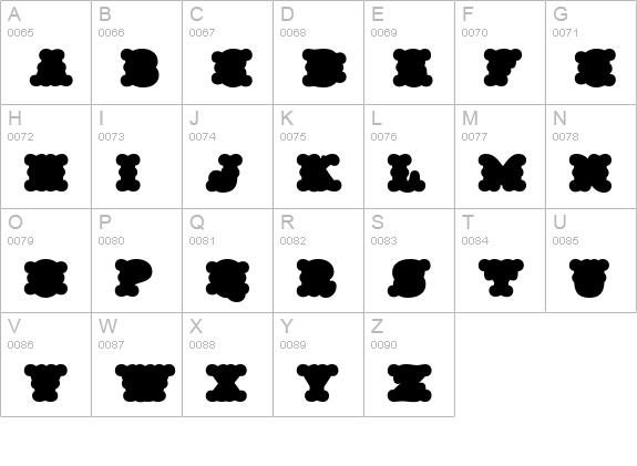 Taqueria Black Fill XL uppercase A-Z preview