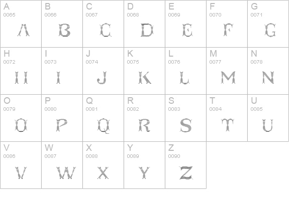 Taqueria Open Fill Lines uppercase A-Z preview