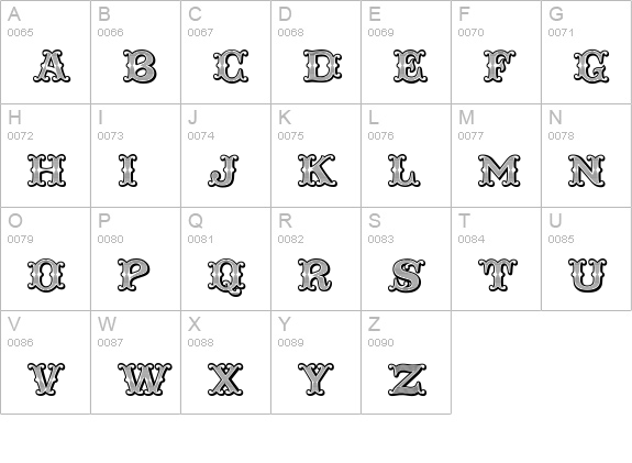 Taqueria Open Special uppercase A-Z preview
