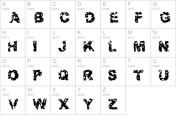 Target Practice uppercase A-Z preview
