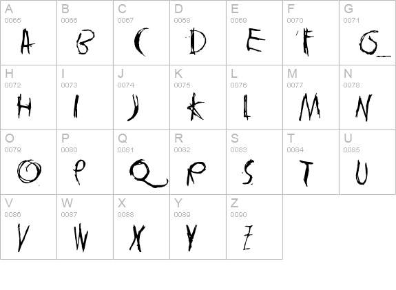 tasapainoaisti uppercase A-Z preview