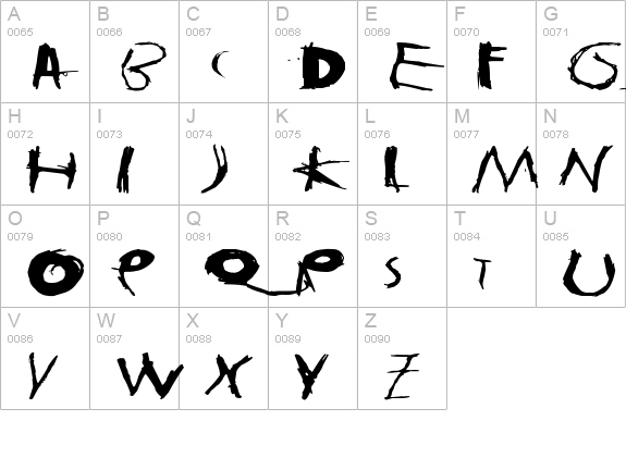tasapainoaisti_iso uppercase A-Z preview