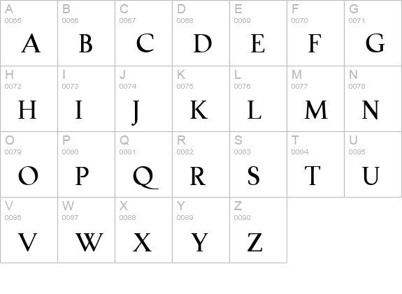 TaskBold uppercase A-Z preview