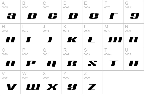 Taskeksem inflamerat uppercase A-Z preview