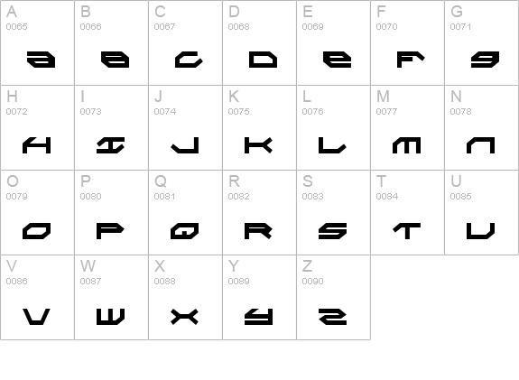 Taskforce Condensed uppercase A-Z preview