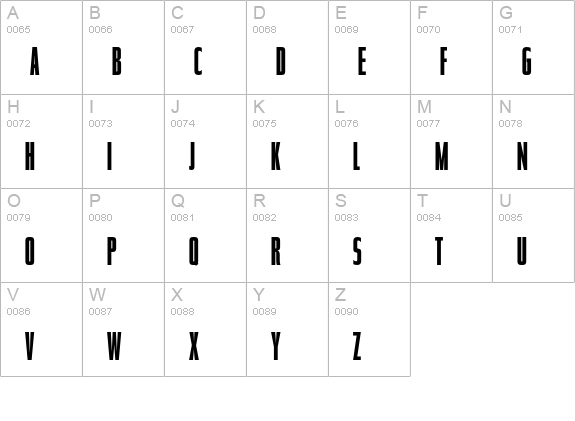 Tasse-MediumCompressed uppercase A-Z preview
