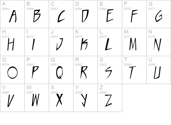 Taste of steel uppercase A-Z preview