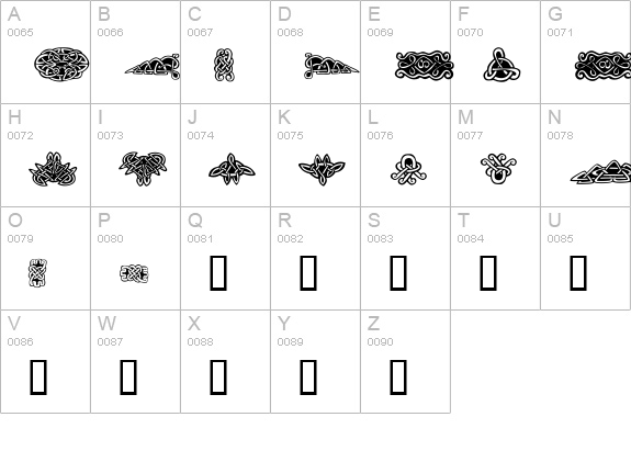 Tattoo No1 uppercase A-Z preview