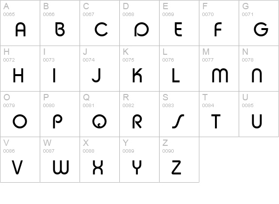Taurus Normal uppercase A-Z preview