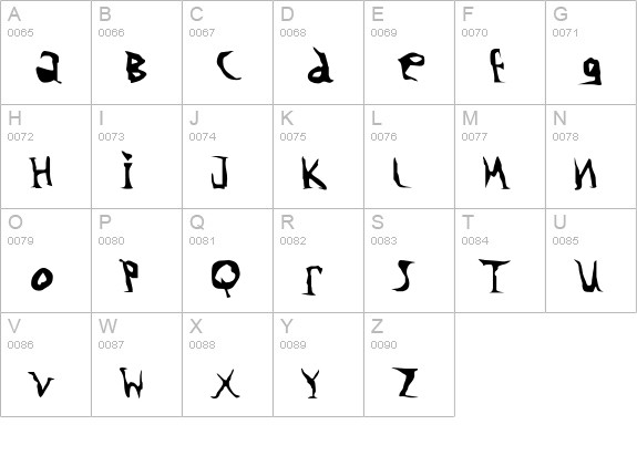 TBickle uppercase A-Z preview