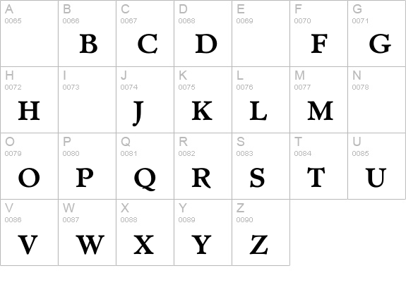TCAdministerBold uppercase A-Z preview