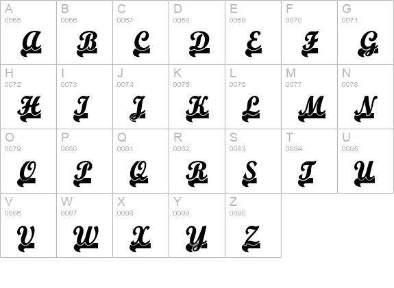 Team Spirit NF uppercase A-Z preview