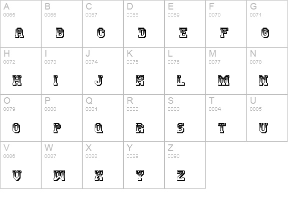 Teatral Regular uppercase A-Z preview