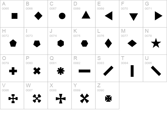 TechGrapha uppercase A-Z preview
