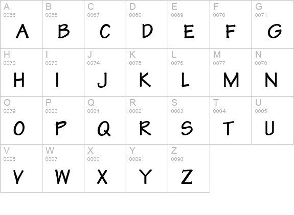 Technical Bold uppercase A-Z preview