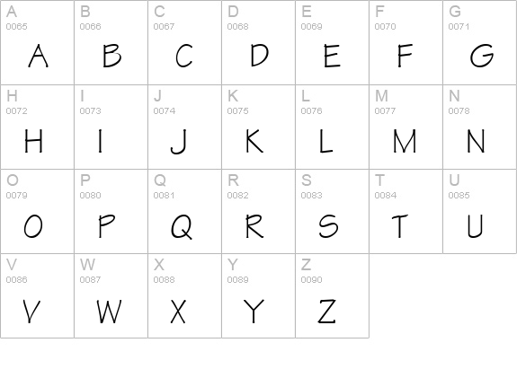 Technical Regular uppercase A-Z preview