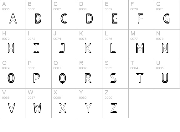 TECHNOIRE-Fuse uppercase A-Z preview