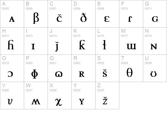 TechPhonetic Bold uppercase A-Z preview