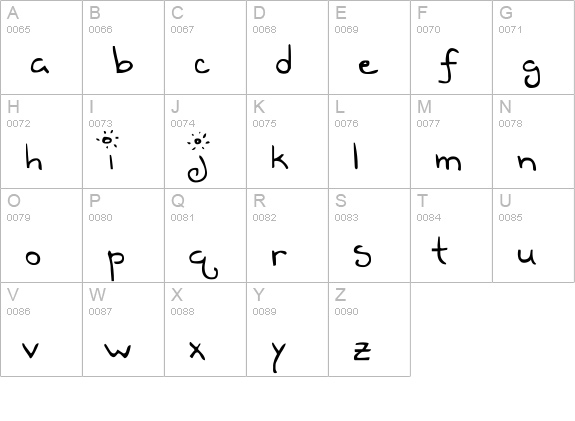 Teen Dreem Magazeen uppercase A-Z preview