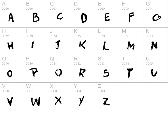 teen spirit uppercase A-Z preview