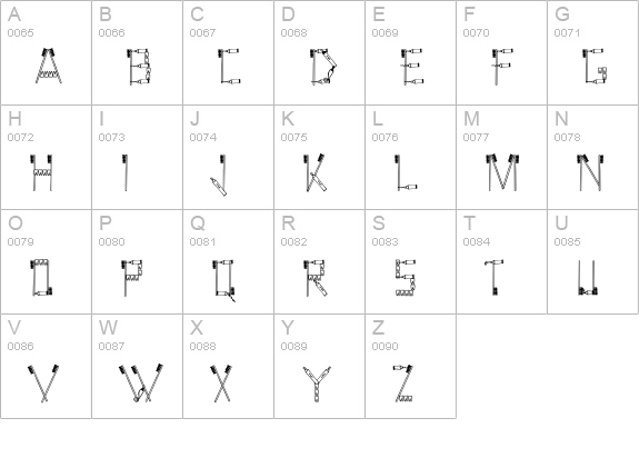 Teethee uppercase A-Z preview