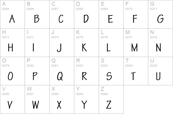 Tekton Cn Bold uppercase A-Z preview